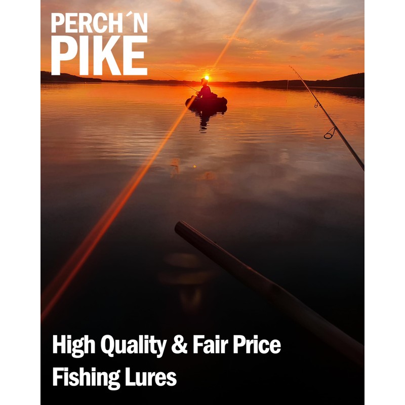 Rubber Fish with Hooks Set of 6 for Pike, Zander