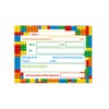 12 Invitation Cards for Children's Birthday Boys Building Blocks