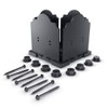 Ozco Laredo Sunset 8x8 Post Base Kit, Includes Decorative Plates,