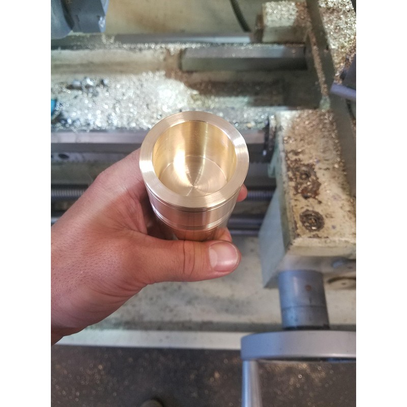 Brass Stash Box Ring Box - HAND MACHINED IN THE