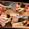 FRONTTOOL Universal scissors, multi-purpose scissors, multifunction scissors, titanium-coated stainless steel