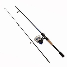 OKUMA CSII-602ML-20 Cascade II Spinning Combo, 20 Reel Size, 1 BB Bearings, 6' Length 2pc, Medium/Light Power, Ambidextrous, Black