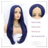 Angle Lucky Blue Lace Front Wig Long Straight Dark Blue