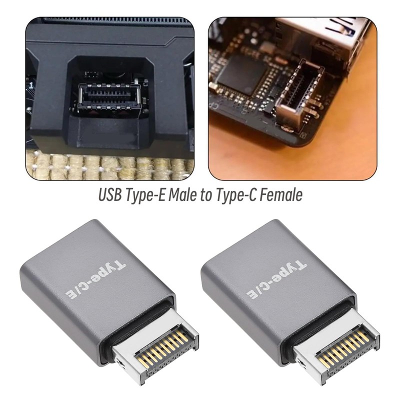 ECSiNG 2Pcs USB 3.1 Type E to Type C Adapter