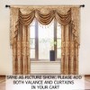ELKCA European Valance Curtains for Living Room Luxury Coffee Curtains