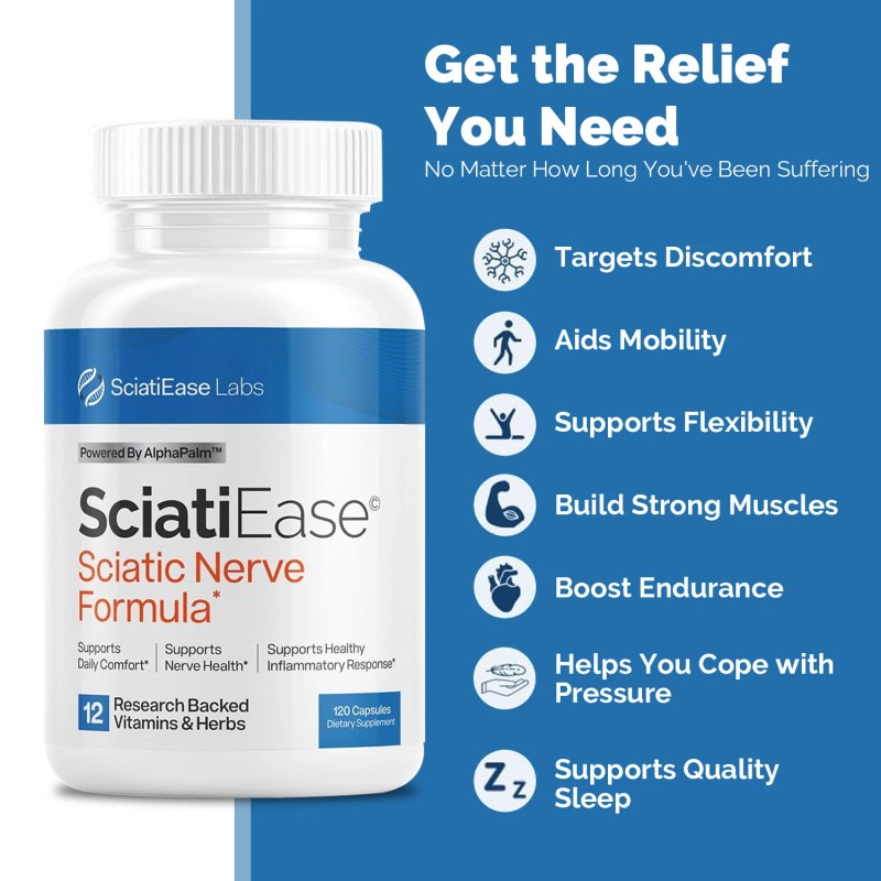 SciatiEase Labs Sciatic Nerve Formula - R-ALA, PEA - Relieve