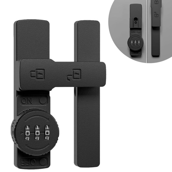 Aiyraa Sliding Door Lock with Password Lock, 180 Degree Door