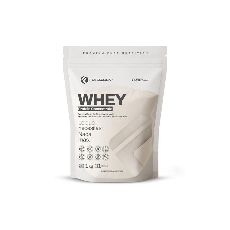 Forzagen Pure Series Grass Fed Whey Protein Concentrate Proteína Suero
