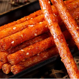 XCVFDVOR latiao spicy strips - 108g 2-pack the ultimate la tiao experience for spicy food lovers (2 packs)