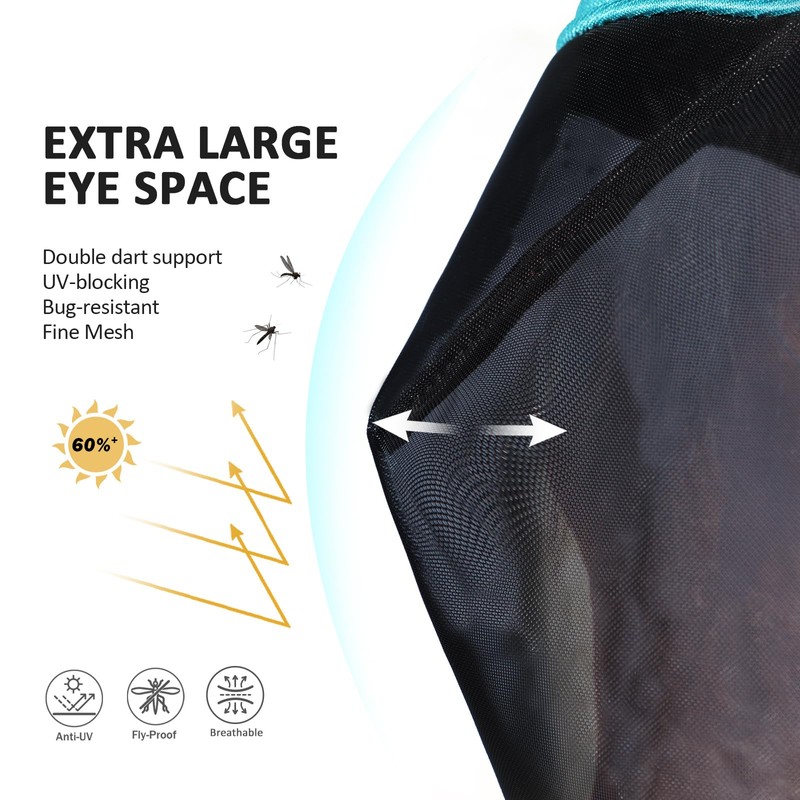 Harrison Howard Pro Luminous Horse Half Face Fly Mask Large