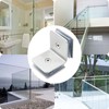Aginkgo 2PCS Railing Glass to Glass Clamp 304 Stainless Steel