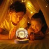 Shuang.W Adorno De Bola De Cristal Luminoso Pequeña Luz De