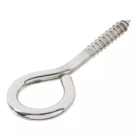 Everbilt 3PK Everbilt 5/16 in x 3-1/4 inch Stainless Steel Thread Lag Bolt Screw Eye Hook