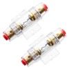 QWORK 4-8 AWG In-line Fuse Holder with 60A AGU Fuses