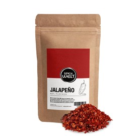 Spicy Welt Jalapeño Flakes (250 g) - Red Jalapeño Chilli Flakes for Salsas, Stews, Sauces and Marinades, 100% Natural, No Additives