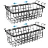 Wetheny 2 Pack Expandable Freezer Organizer Bins, Adjustable Wire Baskets