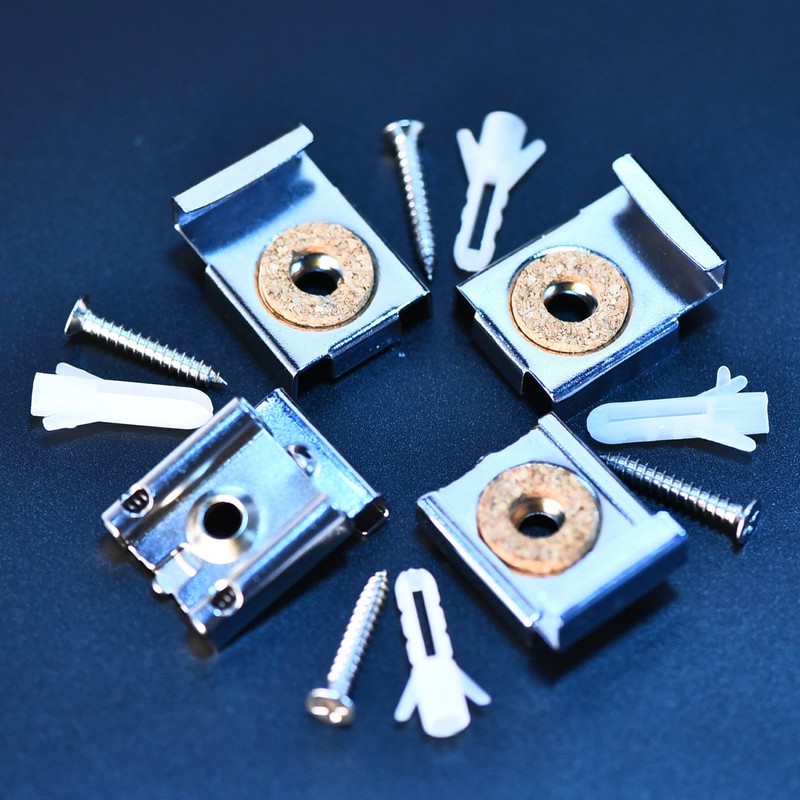 Shappy 2 Sets (8 Pieces) Mirror Hanger Clips Set -