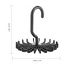 360 Degree Rotating Tie Rack - 21 Claw Plastic Hanger