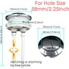 58mm/2.28 inch Dual Push Flushing Toilet Button Toilet Tank Button