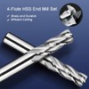 3 mm 3 Flute HSS & Aluminium End Mill, CNC