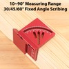 FTtool 6 in 1 3D Multi-Angle Measuring Ruler, Center Gauge,