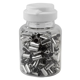 Sunlite Cable Ferrules, 5mm, Brake, Silver, Bottle of 200