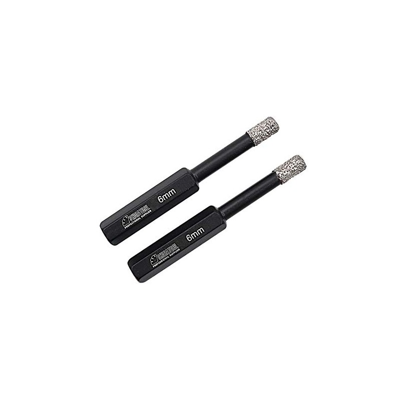 Professional Dry Diamond Tile Drill Bit with Hex Shank 2pcs