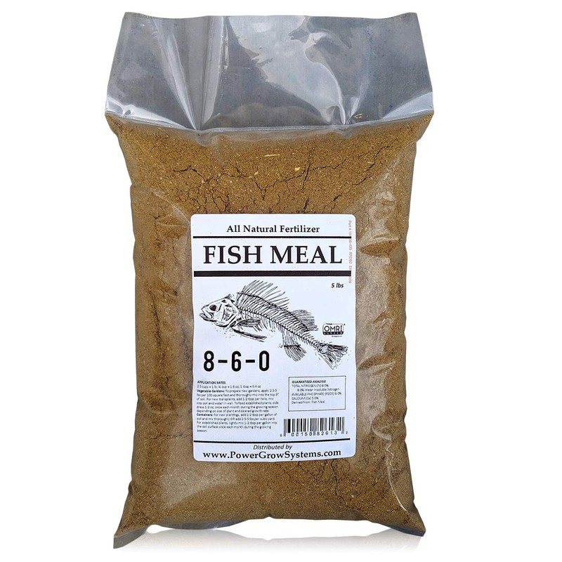 Fish Meal - Organic Fish Fertilizer 8-6-0 (5 lbs)