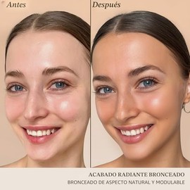 Gotas autobronceadoras para la cara - fabricadas en Estados Unidos con ingredientes orgánicos y naturales, gotas bronceadoras faciales con aloe vera, 