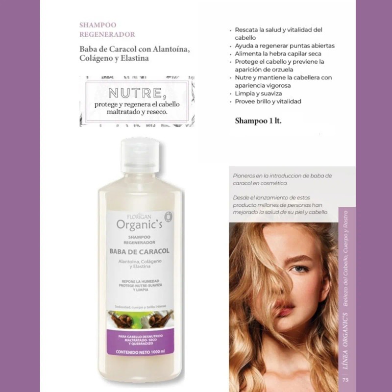 Crema Baba De Caracol 100grs. + Shampoo Baba De Caracol