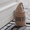 Esschert Design USA LH118 Fabric Doorstop with Ring, Brown