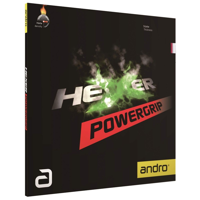 ANDRO Hexer Powergrip Rubber Black 1.7 mm