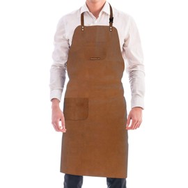 UJ Ramelson Co 3 Pocket Suede Leather Woodcarvers Woodworkers Chasers Gunsmith Woodcarvers Bladesmith Forging Apron