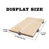 15.7×10.4 Inches Large Bird Perch Stand Platform, Natural Wooden Small