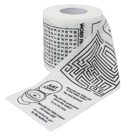 Novelty Toilet Paper Roll - Bathroom Tissue Roll - Funny Toilet Paper - Prank Gifts Gag Novelty Funny Gifts - Toilet Bathroom Fun Games - White Elephant Gifts - Unique Stocking Stuffer - Jokes