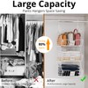 Poerlve Hanging Closet Organizers and Storage, 2 Tier Closet Shelf