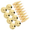 8 Pcs Copper Speaker Spikes Pads with Gold Plating, Universal