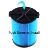 Wet Dry Vacuum Filter High Efficiency Washable Vacuum Cleaner Replacement