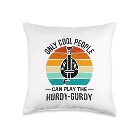Funny Hurdy-Gurdy Instrument Design for a Hurdy-Gurdy Lover Throw Pillow