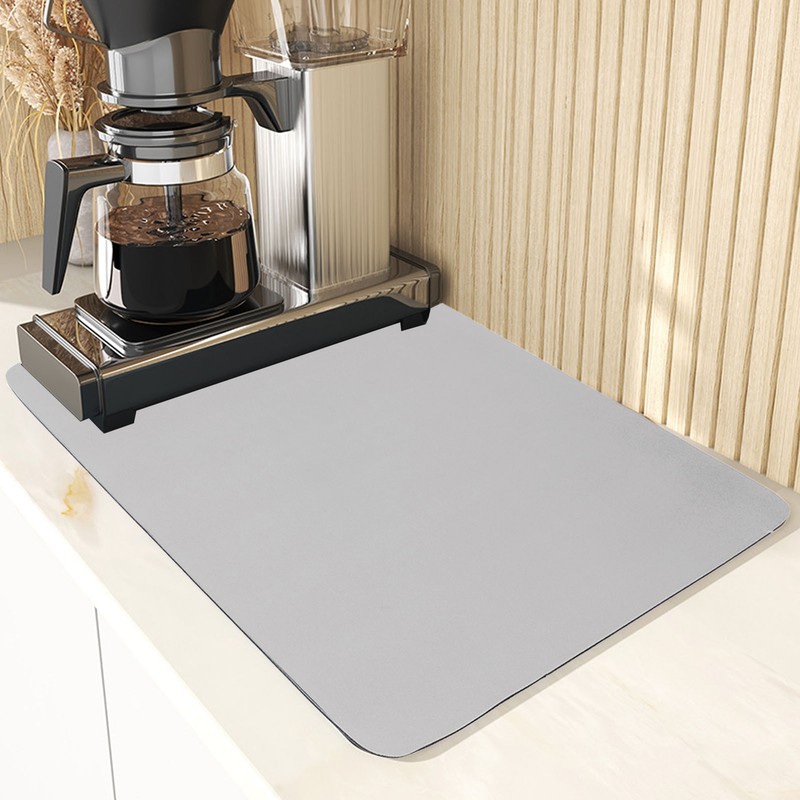 2Pcs Coffee Mat Drying Pad Super Absorbent Prevent Slip Shock