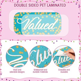 Pasimy 49 Pieces Affirmation Station Bulletin Board Set Colorful Motivational Bulletin Board Cutouts Inspirational Positive Growth Mindset Classroom Wall Decorations for School Home Nursery Teacher