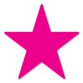 Magenta Star Magnet by Magnet America Is 4" x 4" Made for Vehicles and Refrigerators