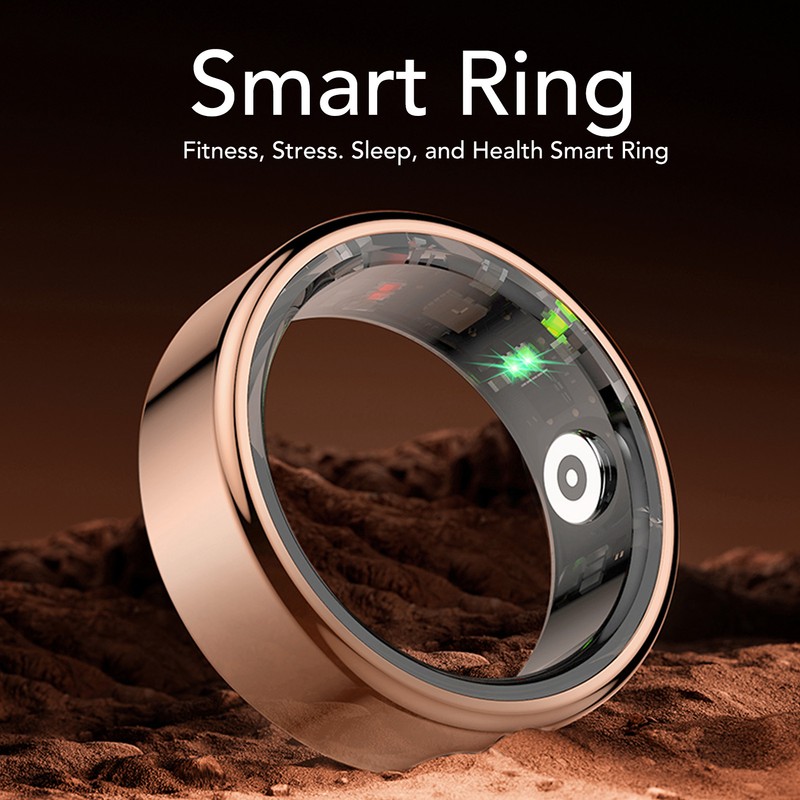 R02 Smart Ring IP68 Waterproof Fitness Tracker Smart Ring Pedometer