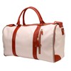 Keenso Rolling Garment Bag, Soft Leather Travel Bag with Detachable