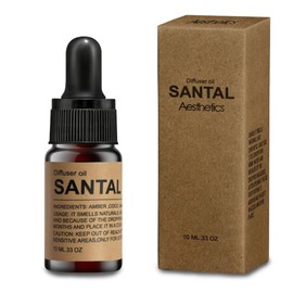 Aesthetics Naturals Santal Aroma Scents Sandalwood Essential Oils Blend for Ultrasonic Diffuser Scent Projects (10ML/33OZ)