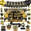 18pcs Happy Retirement Party Backdrop Decorations Retirement Banner for Party Large Backdrop Retirement for The Legend Has Retired Supplies