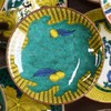Stylish Kutani Ware Dish, Specialty, Bean Plate, Old Kutani Blue