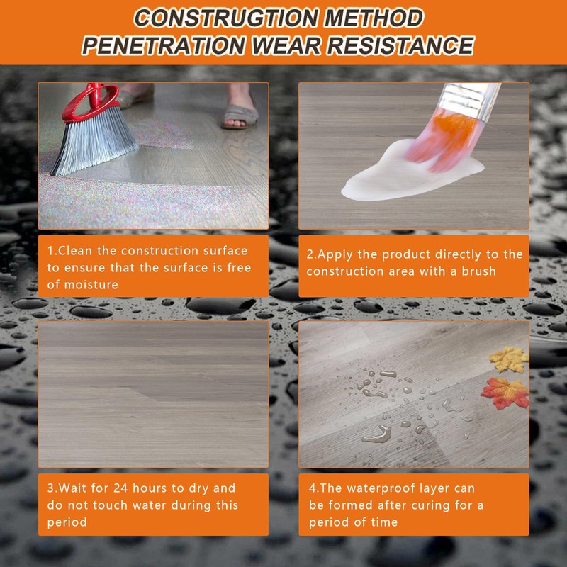 Invisible Waterproof Sealant Agent, Clear Water-Based Bonding & Insulating Coating,