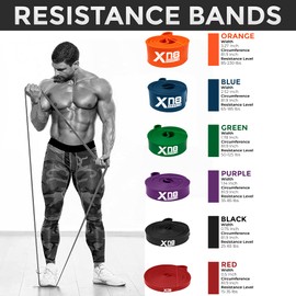 XN8 Resistance Bands Pull Up Assist Loop Bands for Powerlifting and Yoga Exercise, Fitness, Training Stretching for Men and Women (Blue)