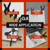 G4GADGET Pack of 4X 3.5 Inch Plastic Spring Clamps -
